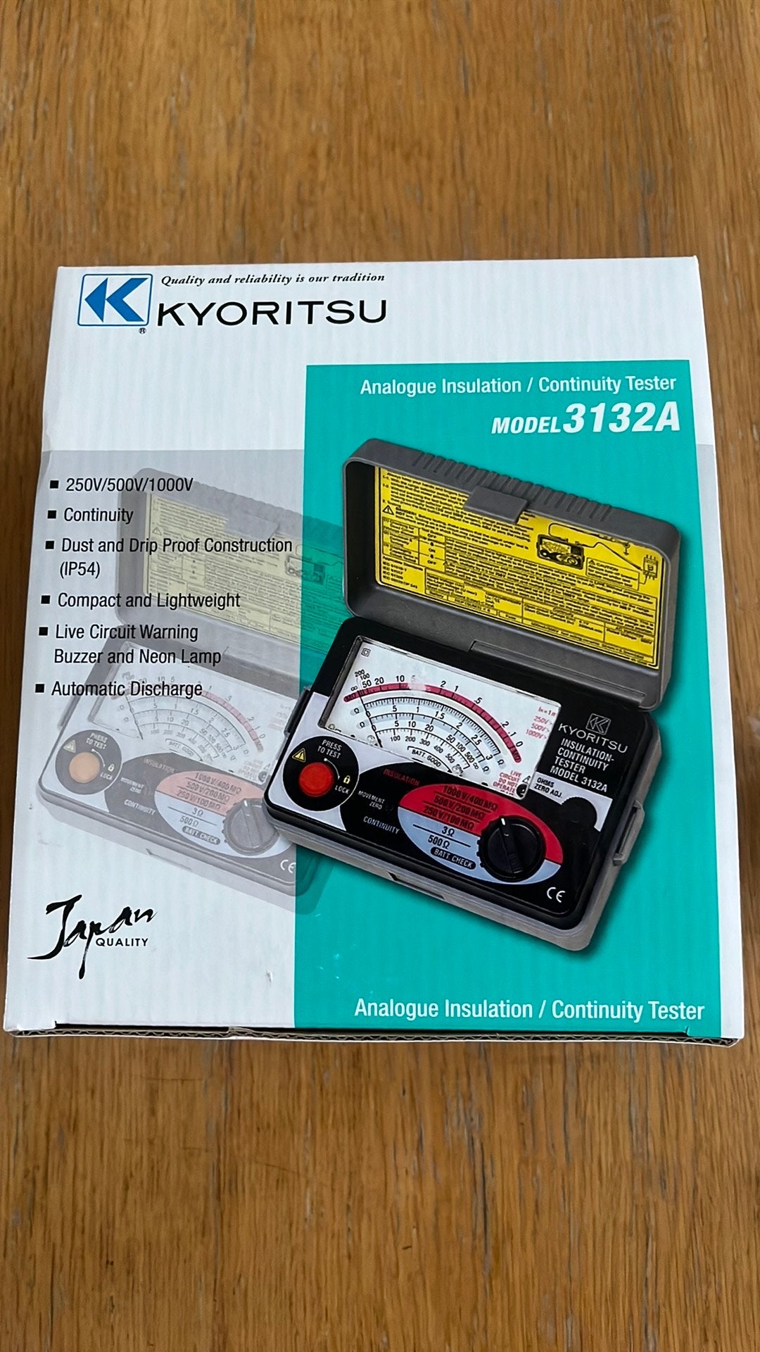 KYORITSU 3132A CCI Analoge isolatiemeter, Doe-het-zelf en Bouw, Ophalen, Zo goed als nieuw, Overige meters