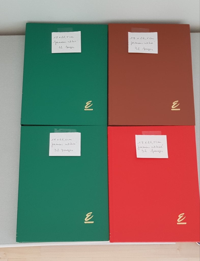 8 lege postzegelalbums, Postzegels en Munten, Ophalen, Postzegelboek