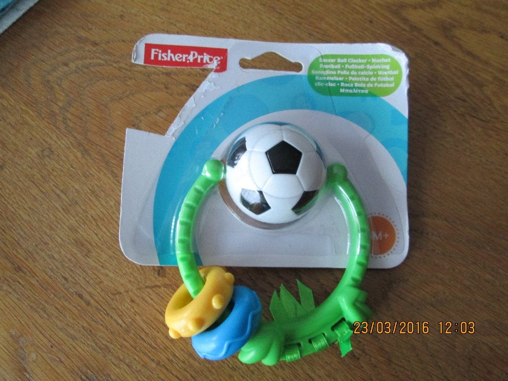 Hochet football. Fisher-Price., Ophalen, Nieuw, Rammelaar