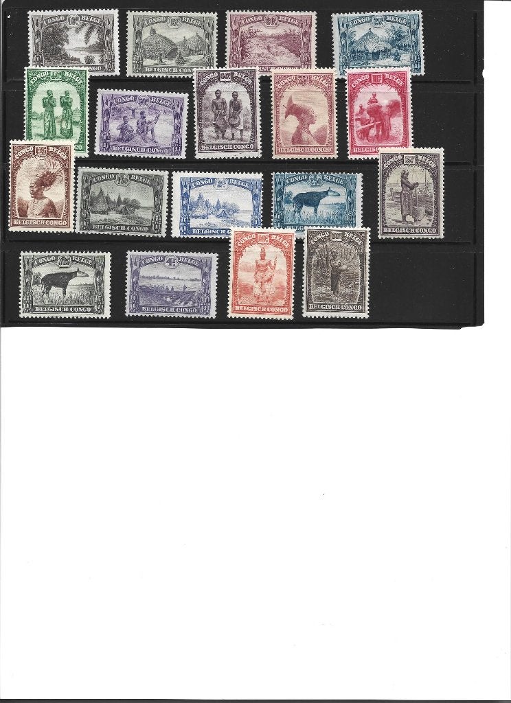 postzegels Belgisch Congo 168/183, Verzenden, Postfris