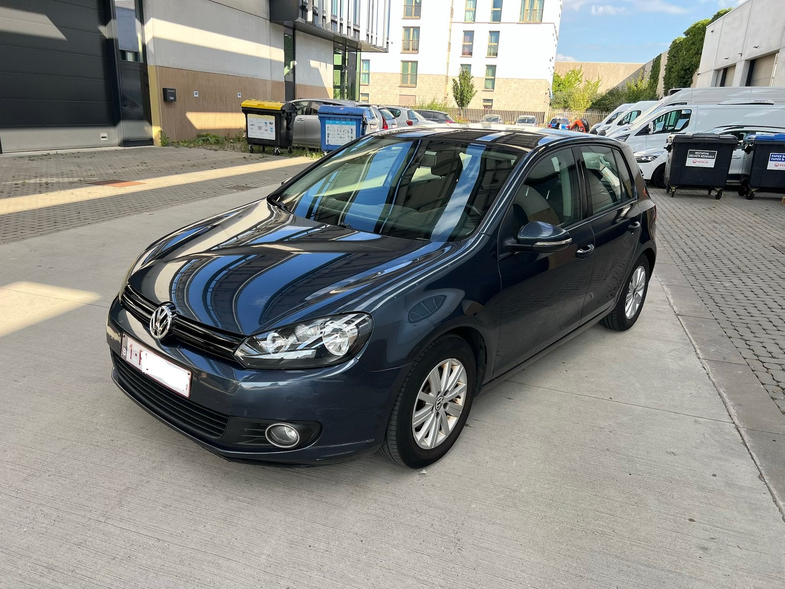 Volkswagen Golf 6 1.6 TDI — 08/2012 — 210.000 km, Auto's, Navigatiesysteem, Zwart, 5 deurs, Te koop