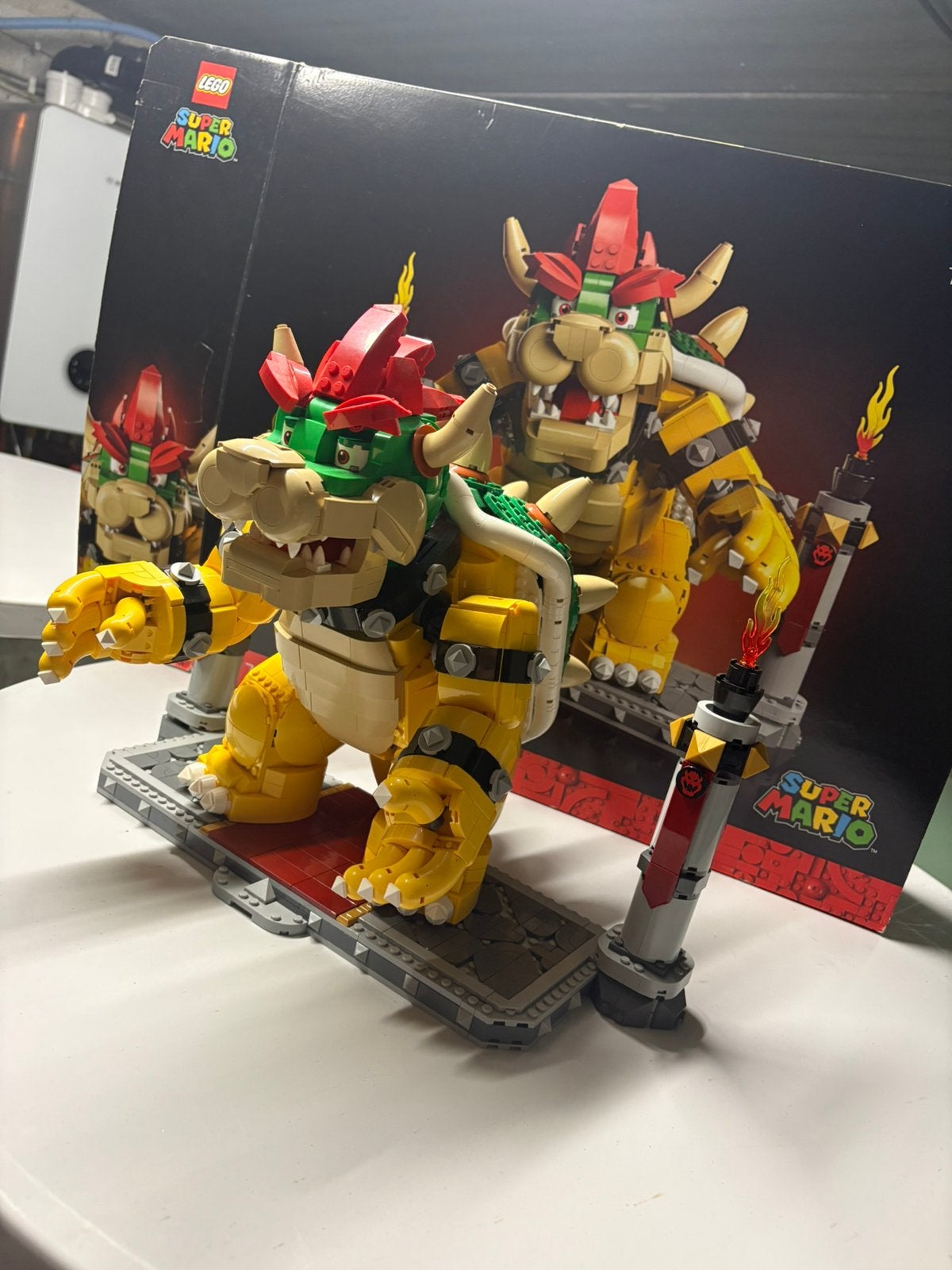 LEGO Super Mario The Mighty Bowser (71411), Ophalen, Lego, Zo goed als nieuw, Complete set