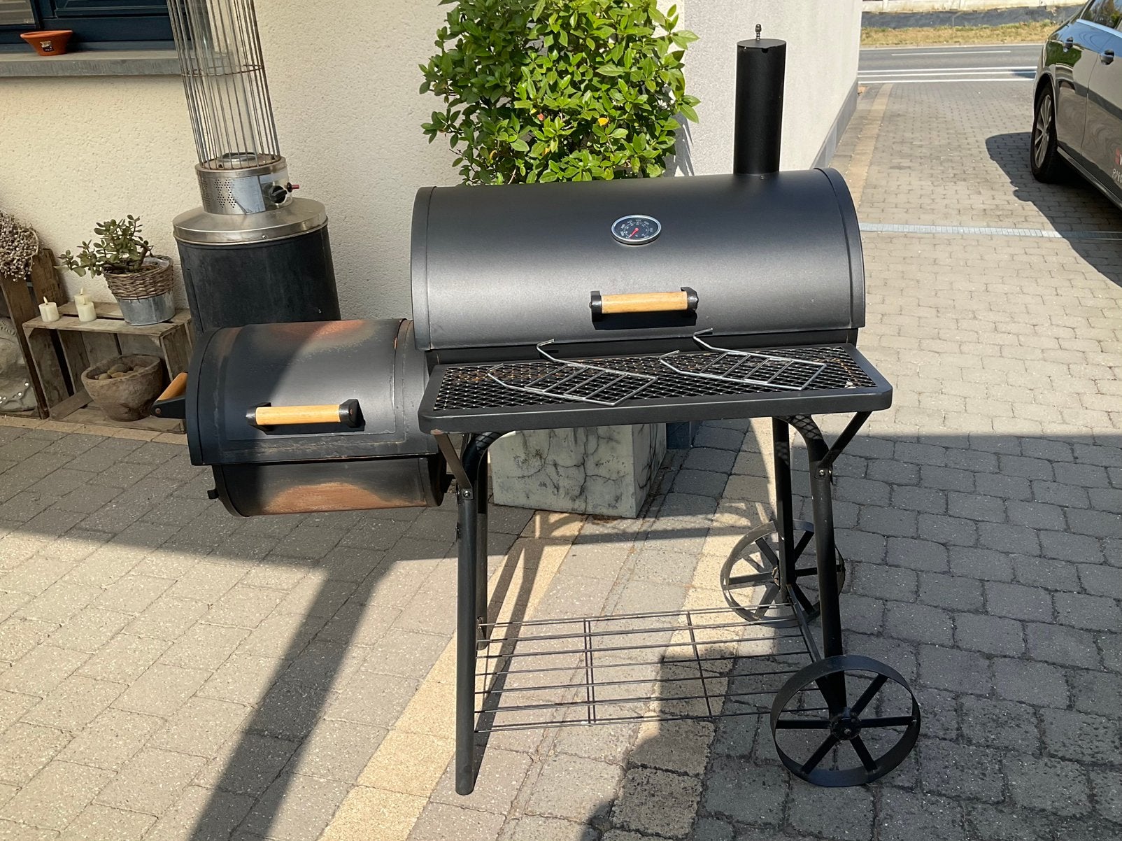 Barbecue - Smoker, Ophalen, Gebruikt, Met accessoires