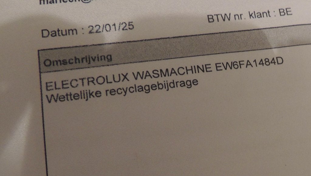Wasmachine Electrolux met garantie, Electroménager, Lave-linge, Enlèvement, Comme neuf, Chargeur frontal