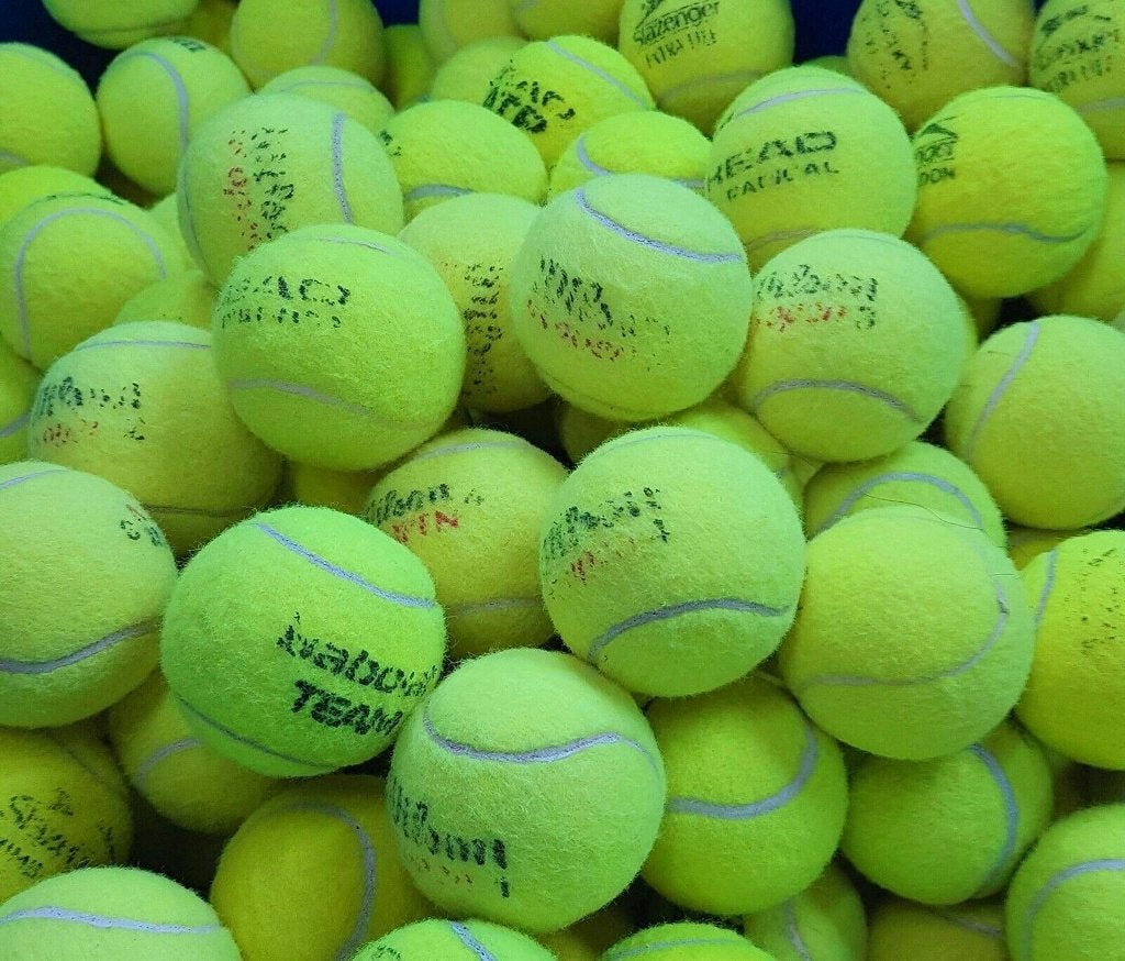 Oude Tennisballen Te Koop, Ophalen of Verzenden, Gebruikt, Hondenballen