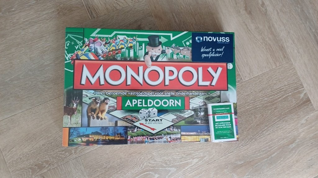 bordspel seal Monopoly Apeldoorn Monopolie NL, Hobby en Vrije tijd, Een of twee spelers, Ophalen of Verzenden, Nieuw, Monopoly