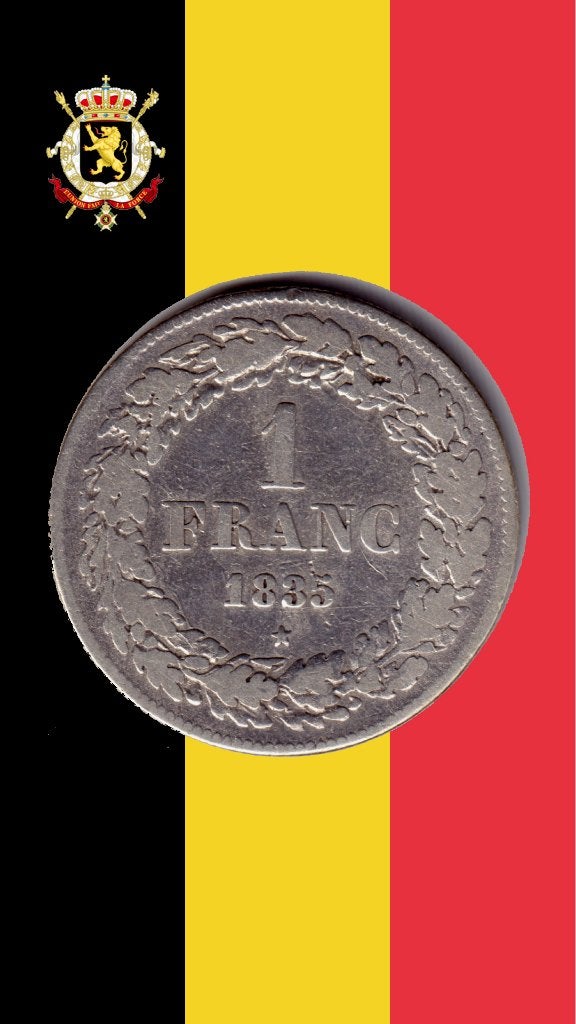 1 frank 1835 - Leopold I, Postzegels en Munten, Zilver, Ophalen of Verzenden, Losse munt, Zilver