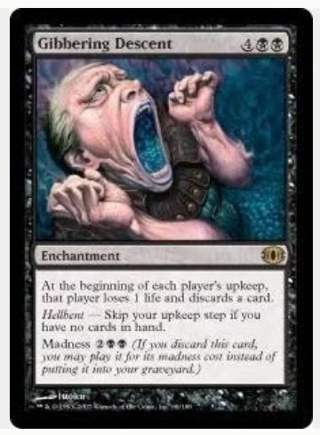 Gibbering Descent - FUT - MTG - EX, Enlèvement ou Envoi