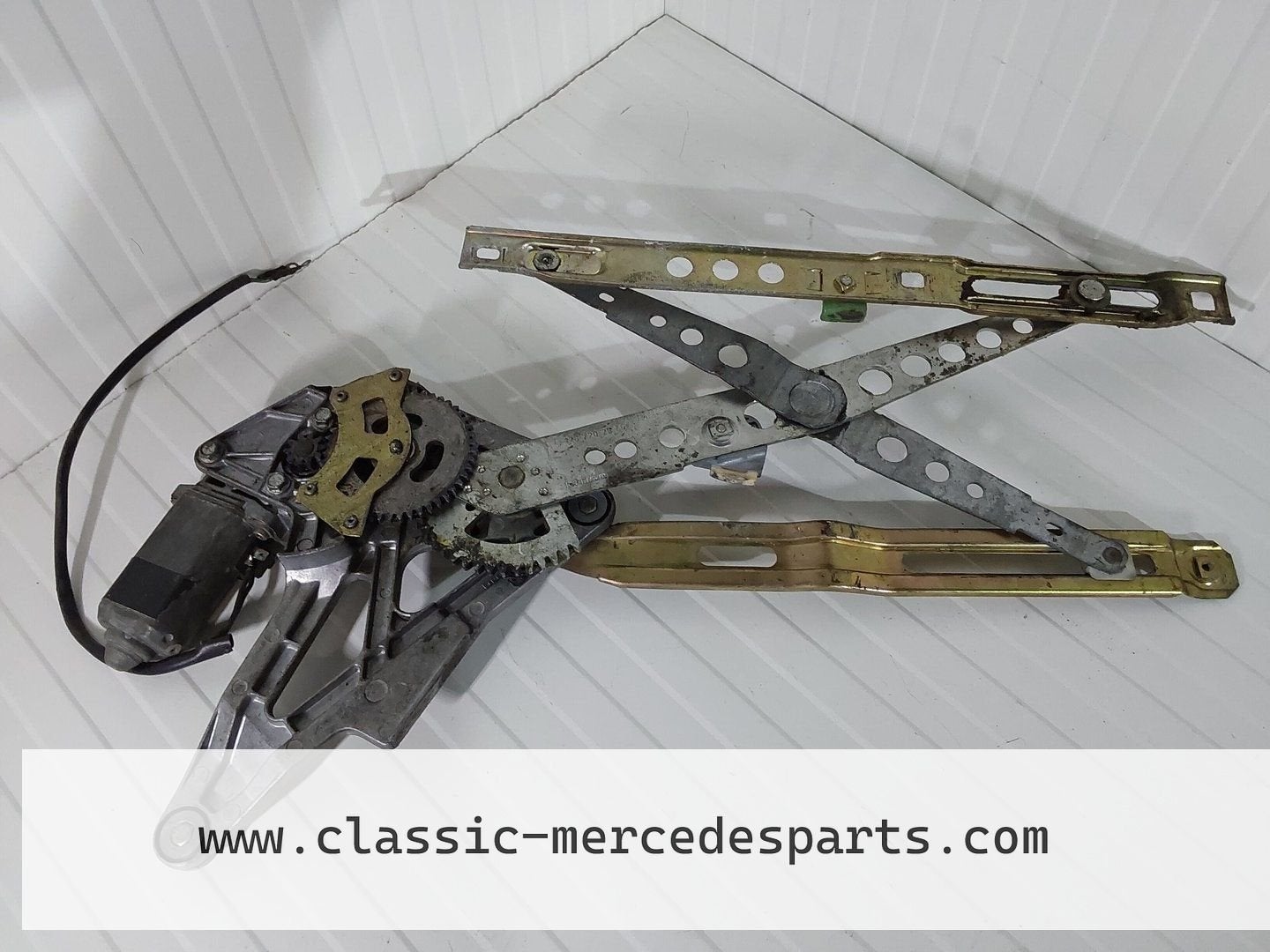 Raammechanisme met motor Mercedes W126 SEC linksvoor, Gebruikt, -, Ophalen of Verzenden, -