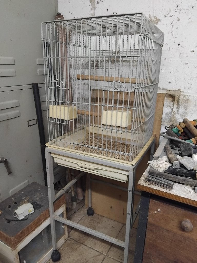 Cage sur pied, Animaux & Accessoires, Enlèvement, Utilisé, Métal, Cage à oiseaux