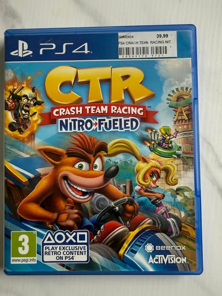 Ctr crash bandicoot, Games en Spelcomputers, Ophalen of Verzenden, Zo goed als nieuw