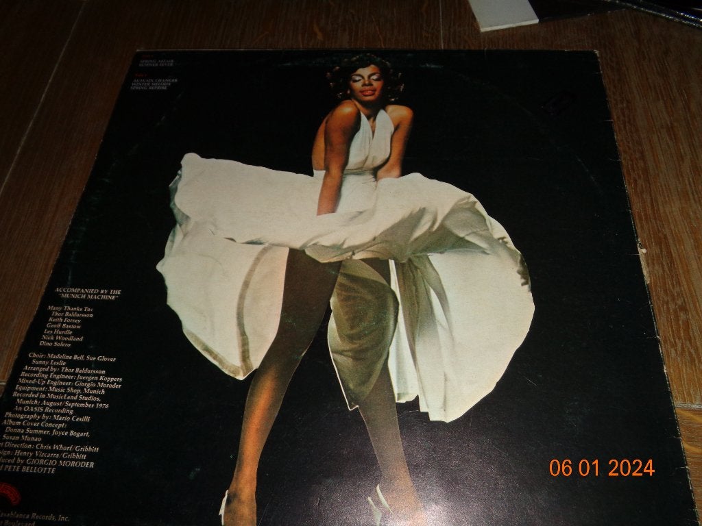 Donna Summer - Four Seasons of Love LP (1976), Cd's en Dvd's, LP, Zo goed als nieuw, Beschermende buitenhoes, Ophalen of Verzenden