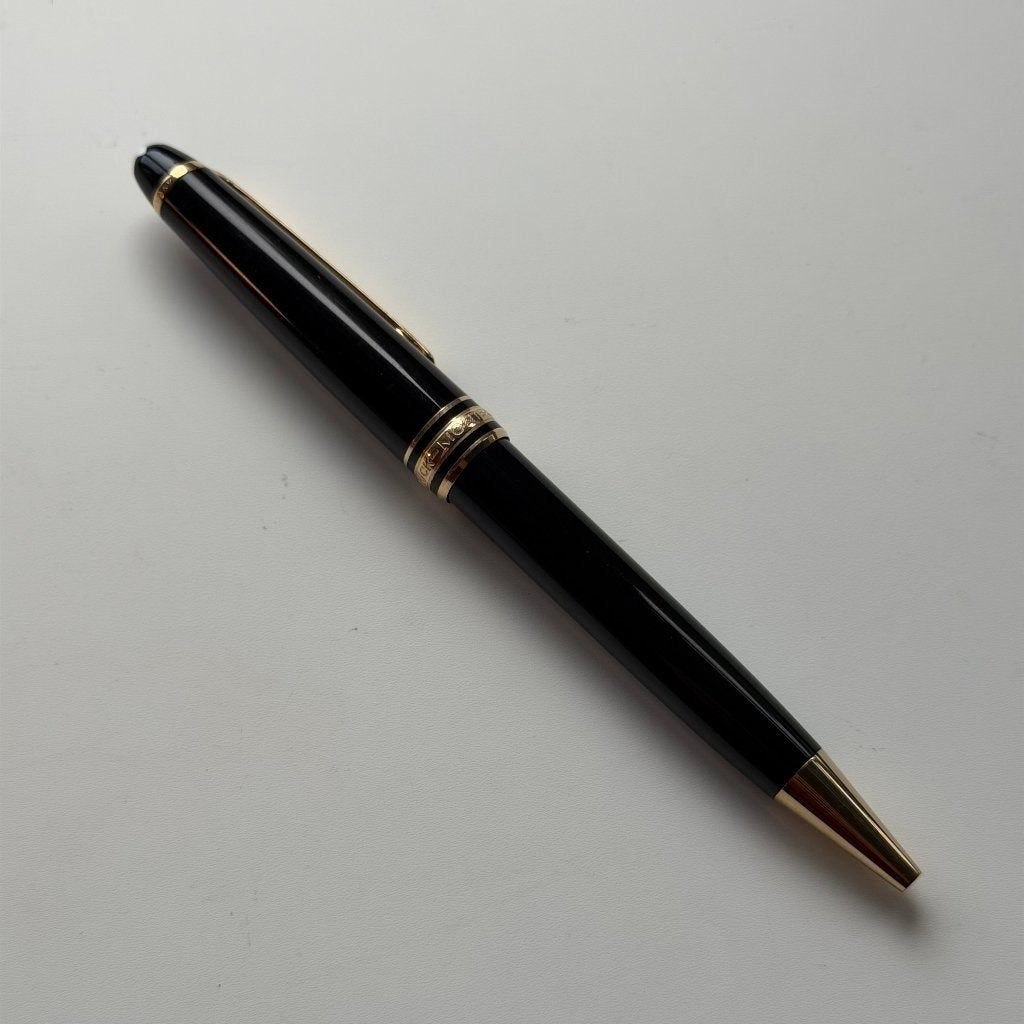 Montblanc Meisterstück Classique Balpen Goldplated, Verzamelen, Pennenverzamelingen, Ophalen of Verzenden, Gebruikt, Balpen, Mont Blanc