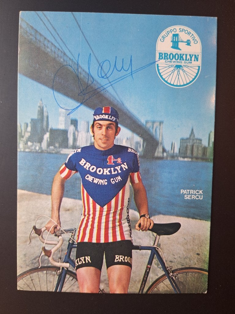 Gesigneerde historische foto's: P. Sercu, R. De Vlaeminck,.., Ophalen of Verzenden, Zo goed als nieuw, Poster, Plaatje of Sticker
