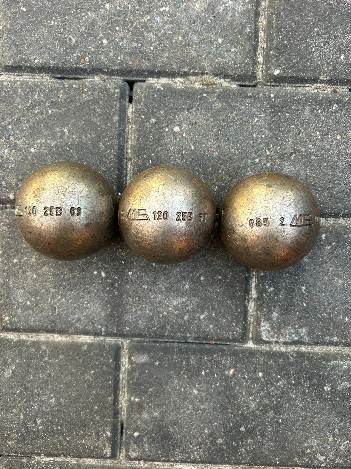 Boule de petanque ms120 72/685, Enlèvement ou Envoi, Utilisé