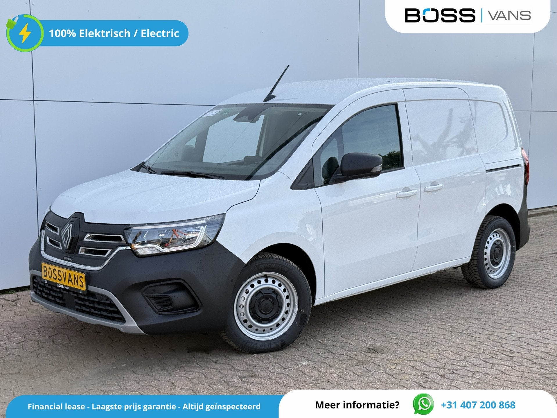 Renault Kangoo e-Tech 45kWh 122PK Nieuw! Elektrisch 300km WL, 122 pk, 300 km, 1645 kg, Nieuw