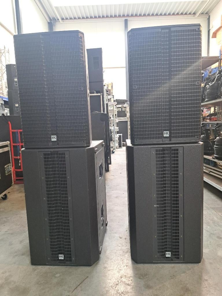 HK Linear 5 set 2x Sub 2x Top + hoezen, TV, Hi-fi & Vidéo, Enceintes, Utilisé, Enlèvement