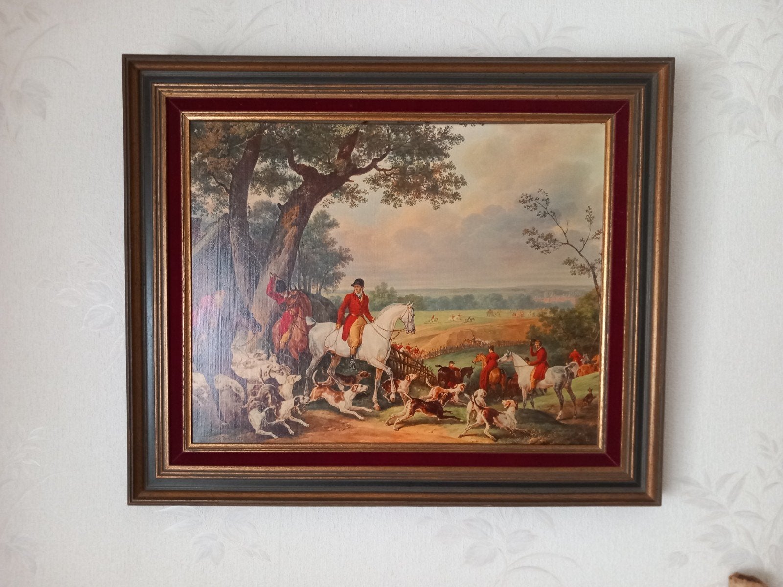 Schilderij, Encadré, Enlèvement, Technique mixte, Animaux