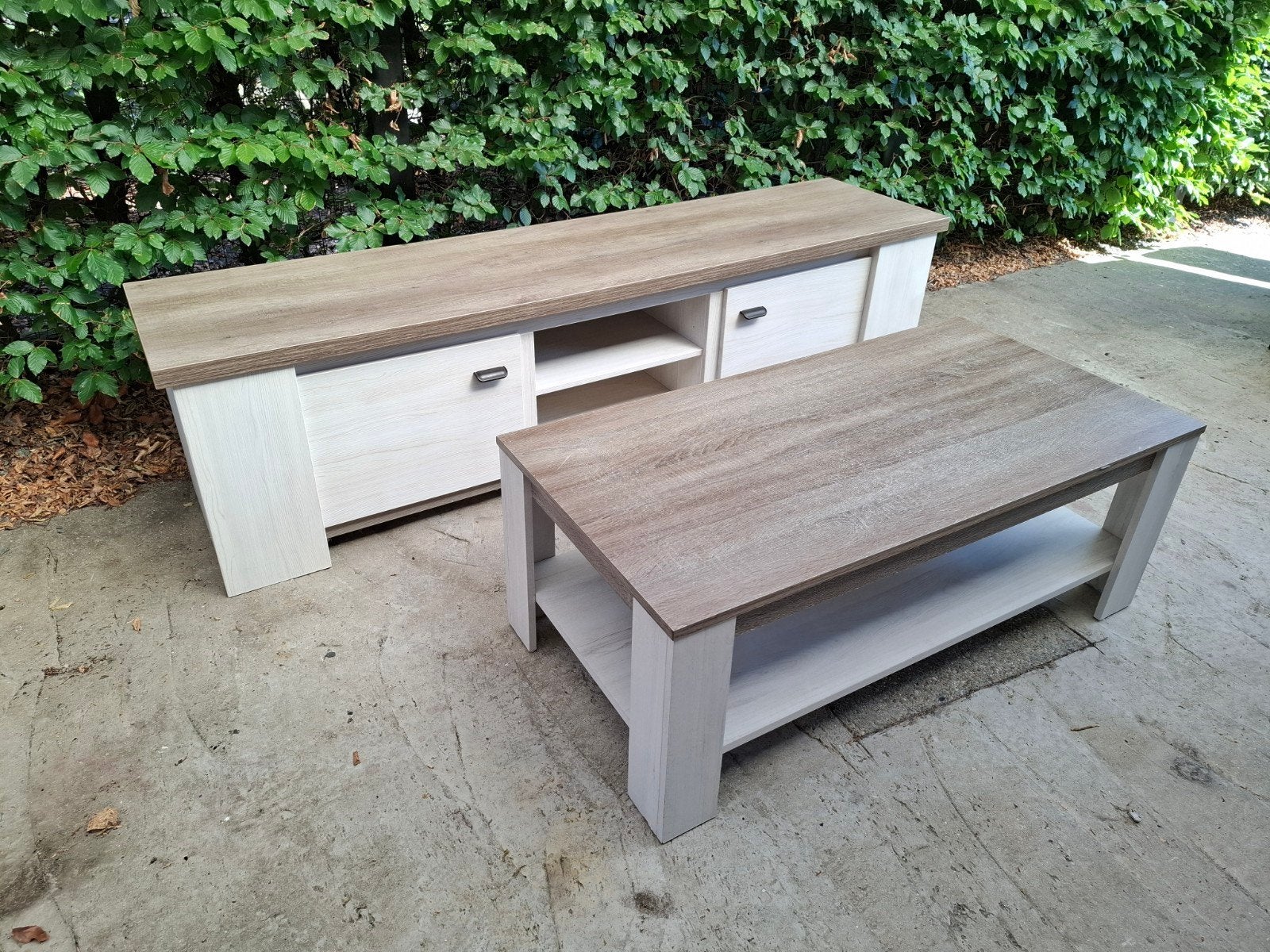 tv meubel met salontafel in goede staat, Enlèvement