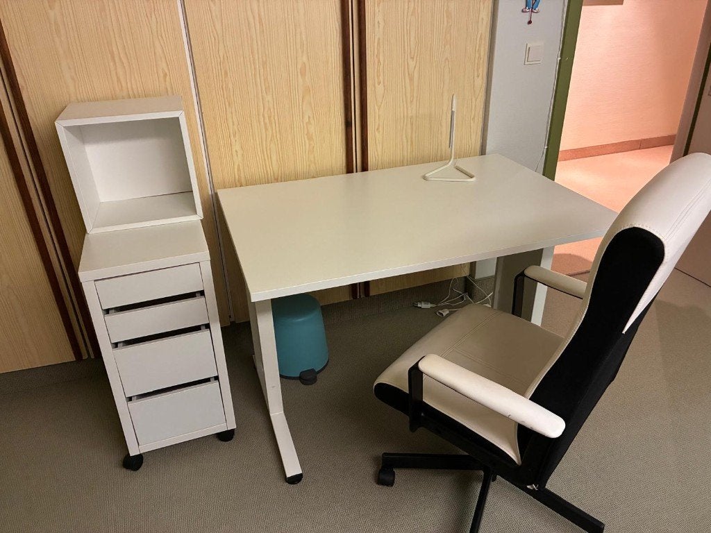 bureau en bureaustoel, Maison & Meubles, Autres marques, Bureau d'écolier, 120 cm, Autres matériaux