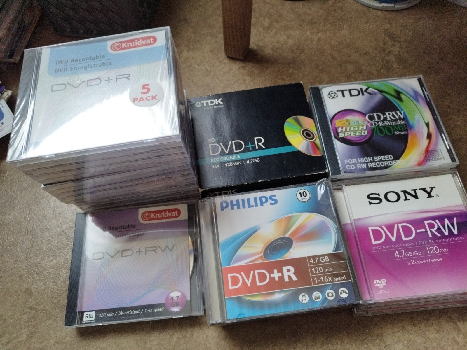 Beschrijfbare dvd's en cd-rw, Informatique & Logiciels, Disques enregistrables, Enlèvement, Cd