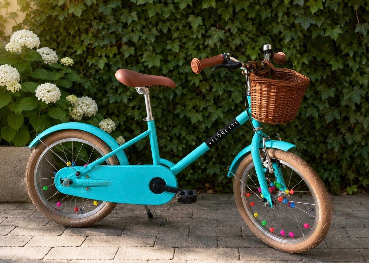 Veloretti fiets 16 inch, Fietsen en Brommers, Fietsen | Kinderfietsjes, Ophalen, Zijwieltjes, Velgrem, 16 tot 20 inch