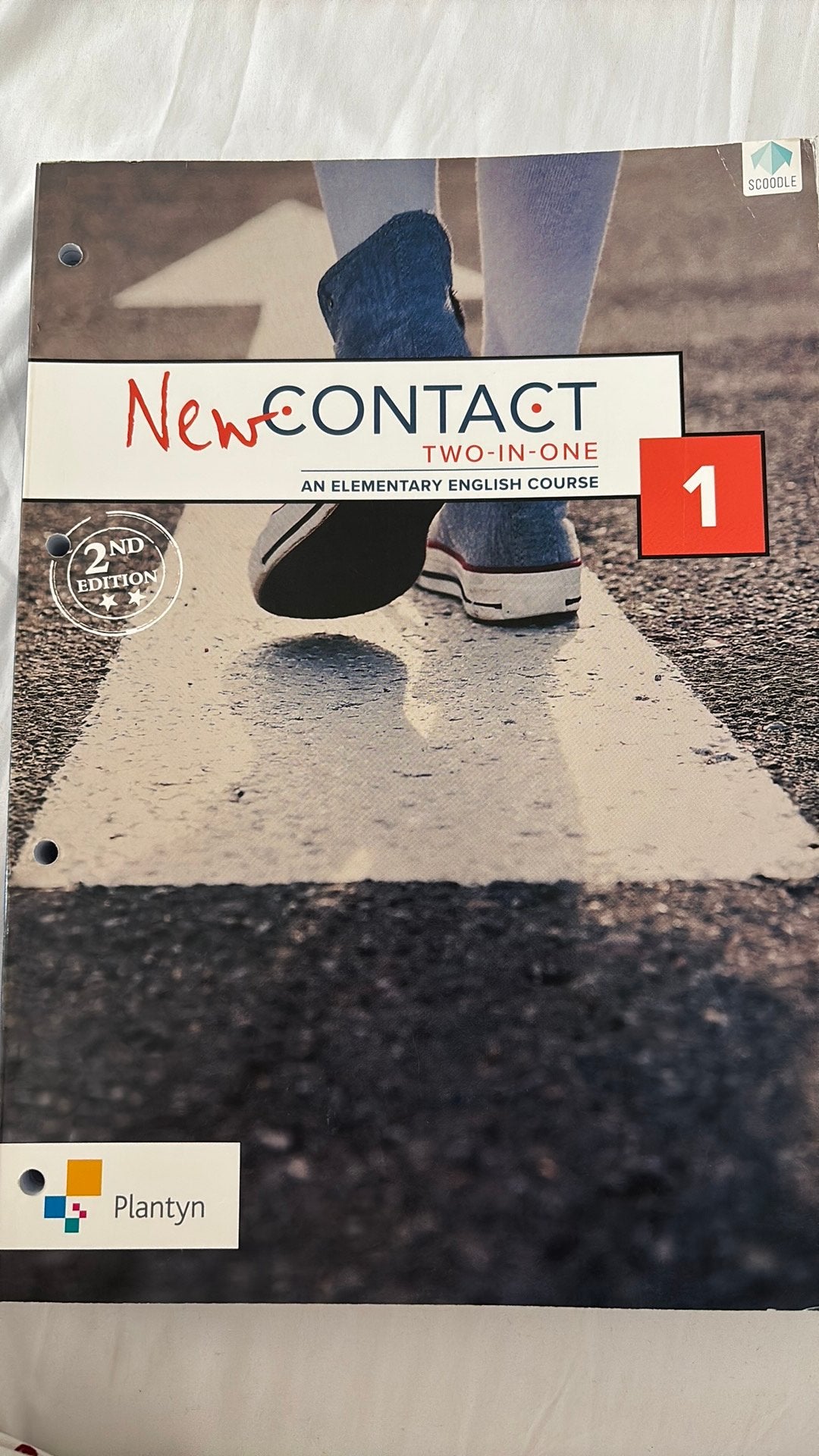 Nouveau manuel en anglais deux en un pour Contact 1, Livres, Enlèvement ou Envoi, Anglais, Ann Plaquet Geert Claeys