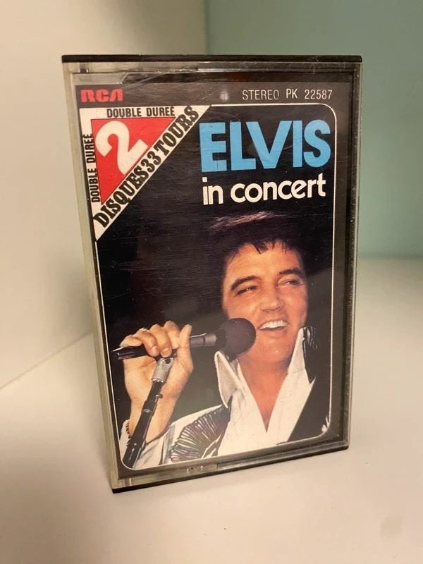 Elvis Presley – Elvis In Concert, Cd's en Dvd's, Cassettebandjes, Gebruikt, Verzenden, 1 bandje, Origineel