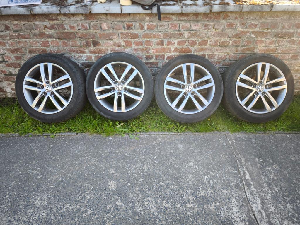 Jantes Vw 5x112, Autos : Pièces & Accessoires, Enlèvement, 17 pouces, Pneu(s)