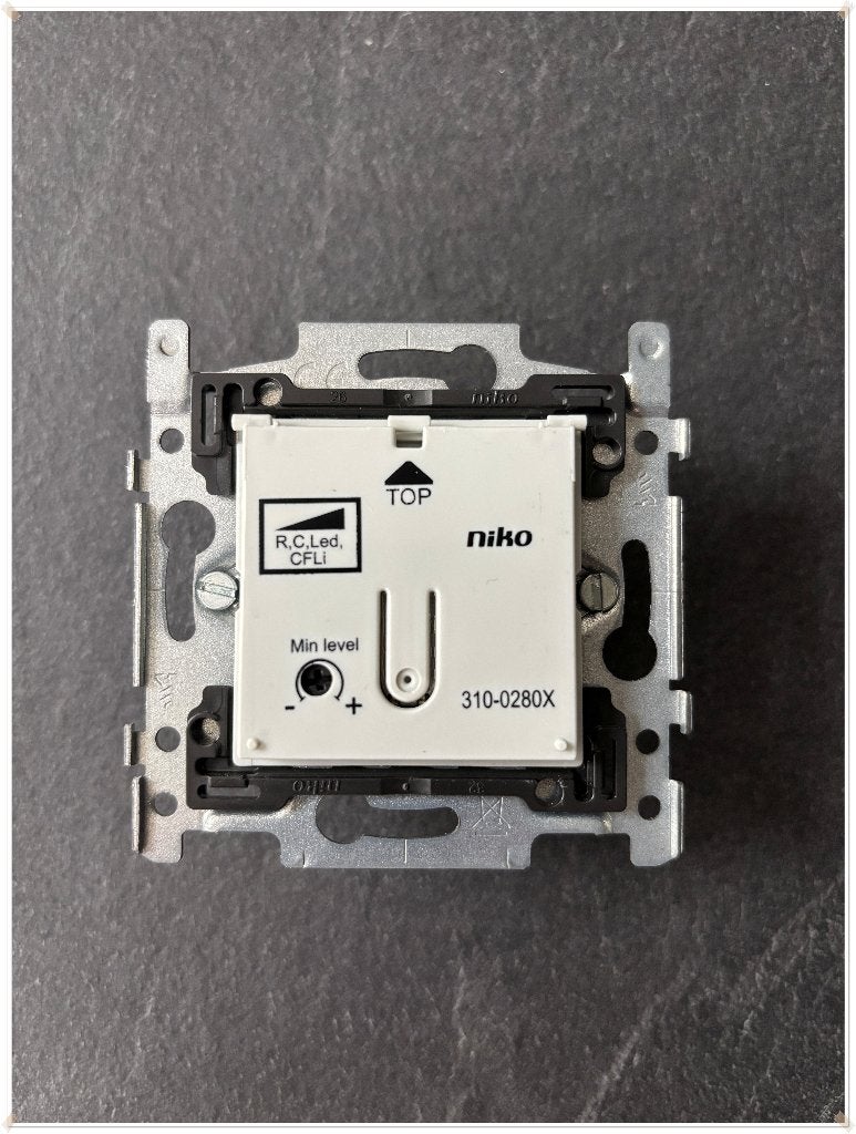 NIKO - VARIATEUR BOUTON POUSSOIR LED 3-FILS 100W NEUF, Bricolage & Construction, Enlèvement ou Envoi, Neuf, Interrupteur