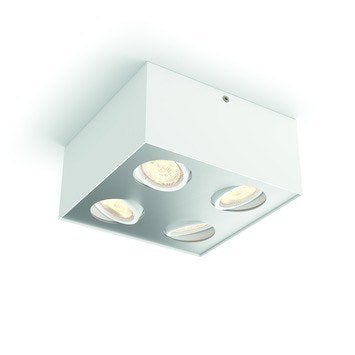Philips Opbouwspot MyLiving Box LED Wit 4 x 4.5W, Metaal of Aluminium, Ophalen of Verzenden, Zo goed als nieuw, Led