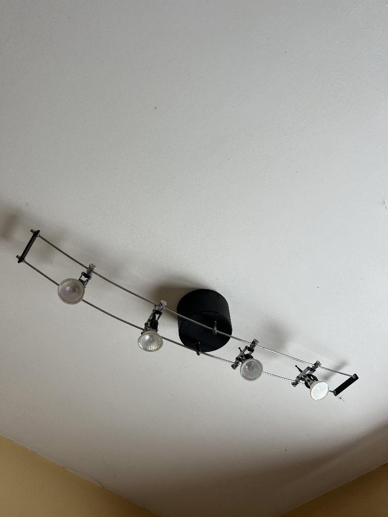 Plafonnier vintage rail 4 spots Cittra 4 (IKEA années 90), Enlèvement, Comme neuf, Vintage