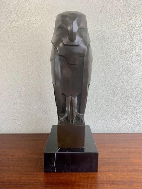 Bronzen Beeld Havik Art Deco naar Johan Altorf Gesigneerd, Ophalen of Verzenden