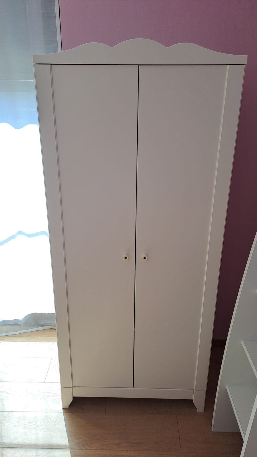 Witte Hensvik garderobe kast ikea, Ophalen, Gebruikt, Kast