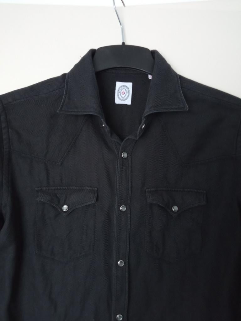 Bolzonella 1934 shirt Mt 40 Western looks zeer goede staat, Kleding | Heren, Ophalen of Verzenden, Zwart