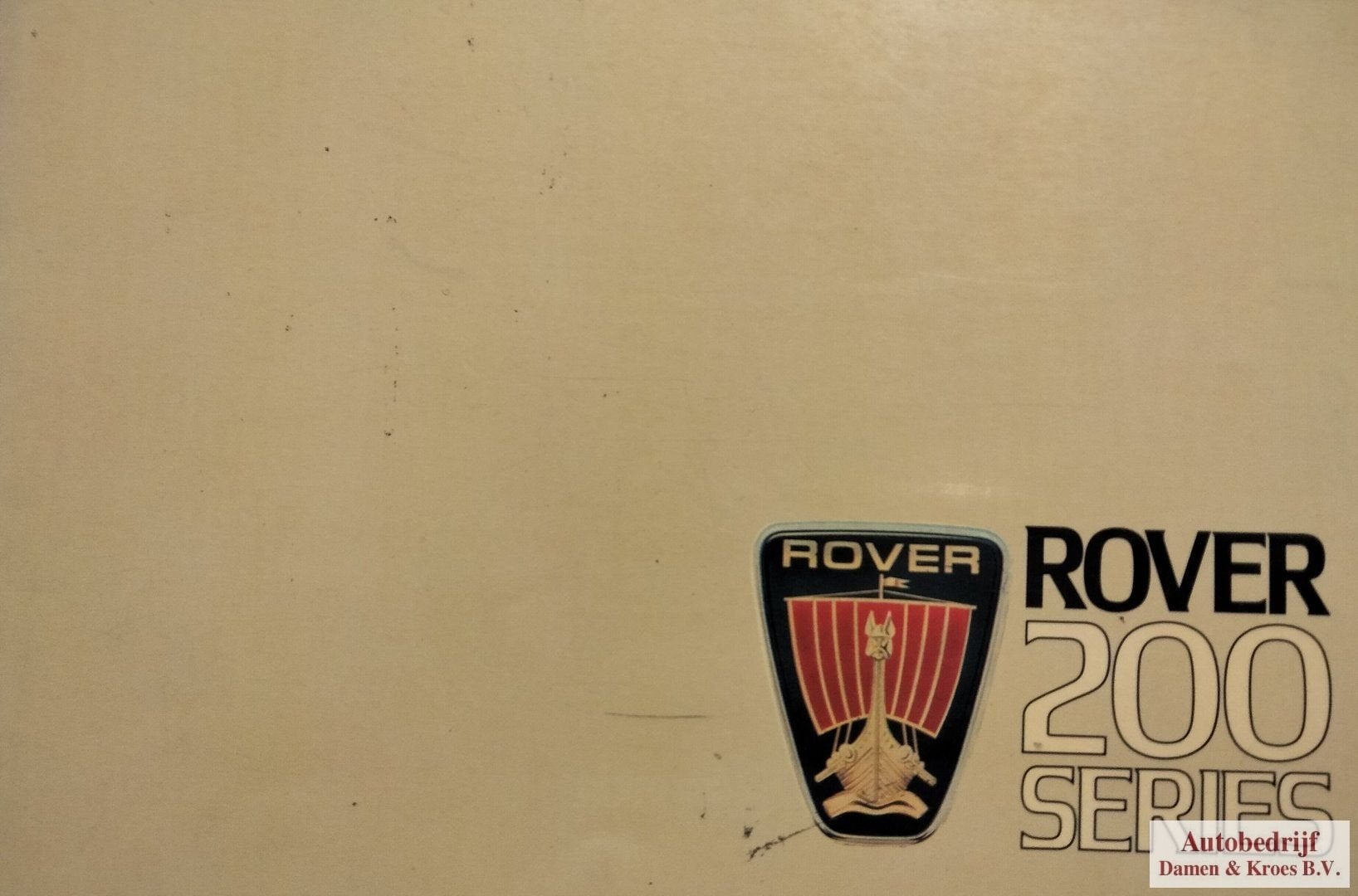Handboek Rover 200 series 213, 213S, 213SE & Vanden Plas, Ophalen of Verzenden