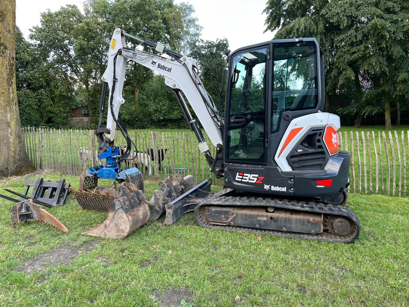 Bobcat e35z full option slechts 900 uur met 7 Aanbouwdelen, Ophalen of Verzenden, Graafmachine