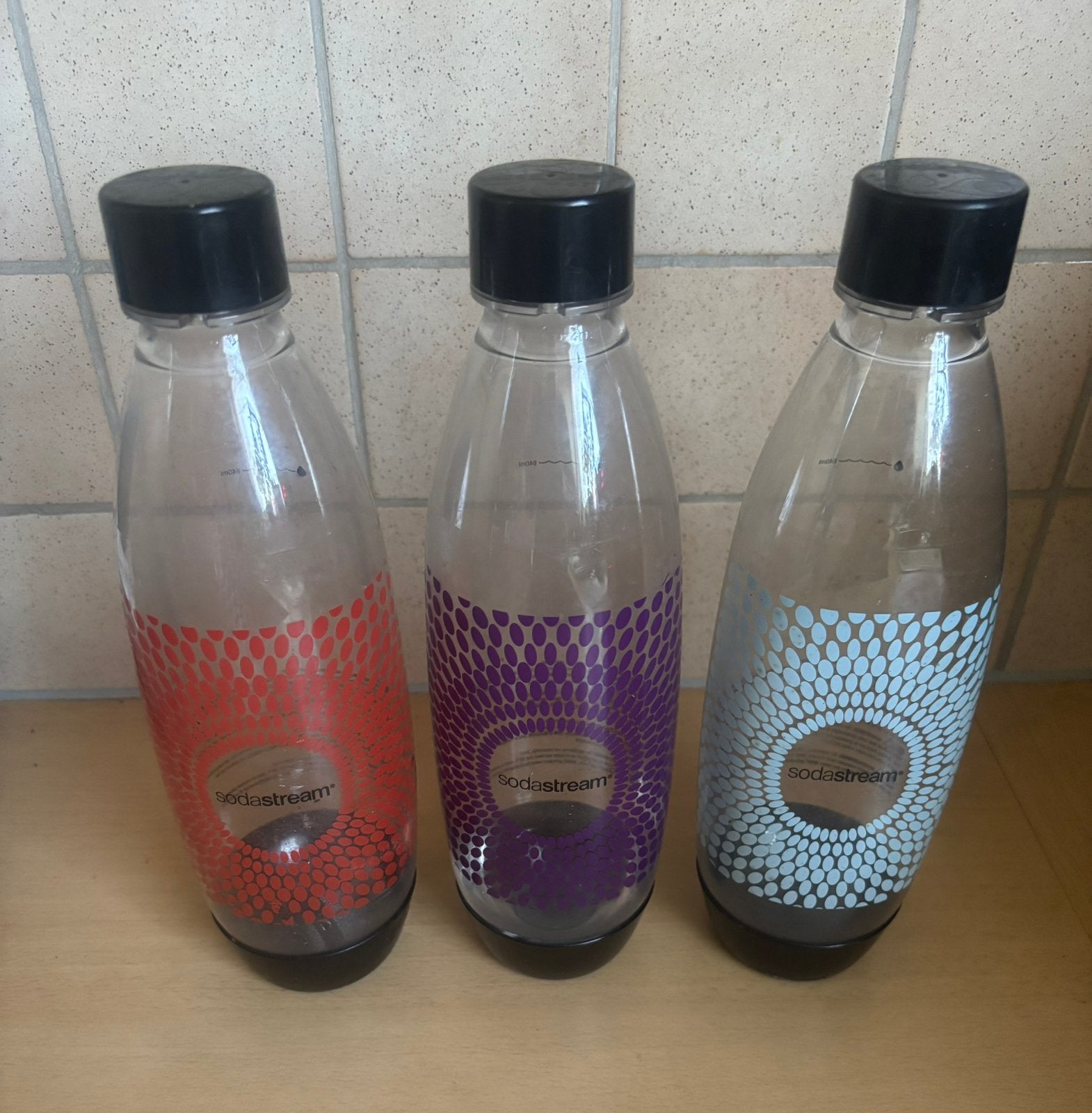 3 flessen Soda Stream, Electroménager, Enlèvement, Comme neuf