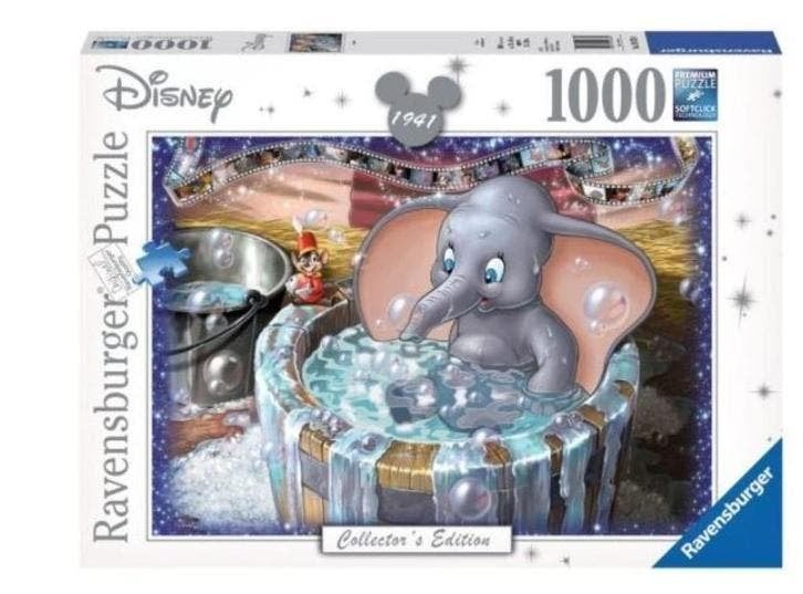 Disney Dombo / Dumbo Puzzel - 1000 stukjes - Ravensburger, Hobby & Loisirs créatifs, Sport cérébral & Puzzles, Enlèvement ou Envoi