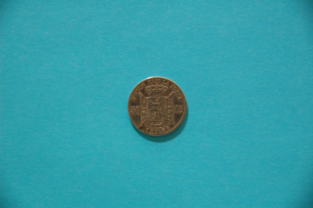 50 Centimes 1886 FR, Verzenden, Zilver, Losse munt, Zilver