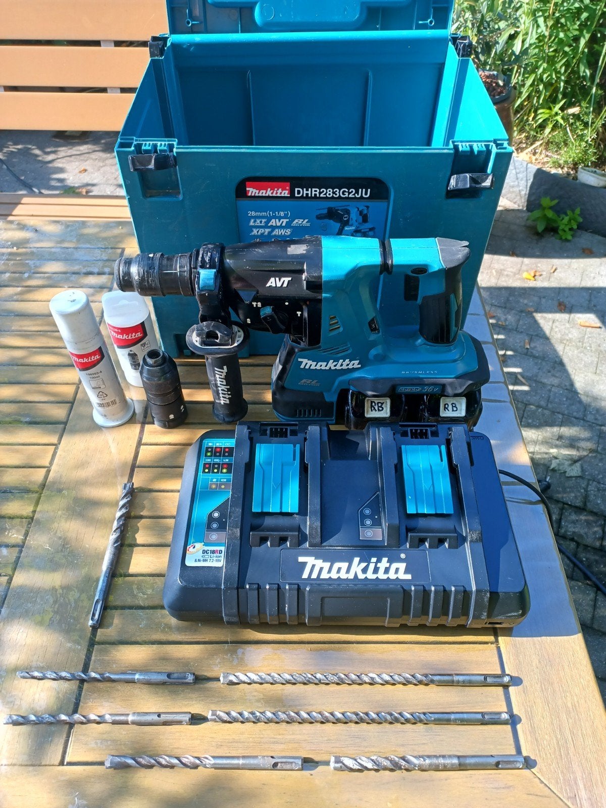 Makita DHR283 klopboormachine 36V, Ophalen