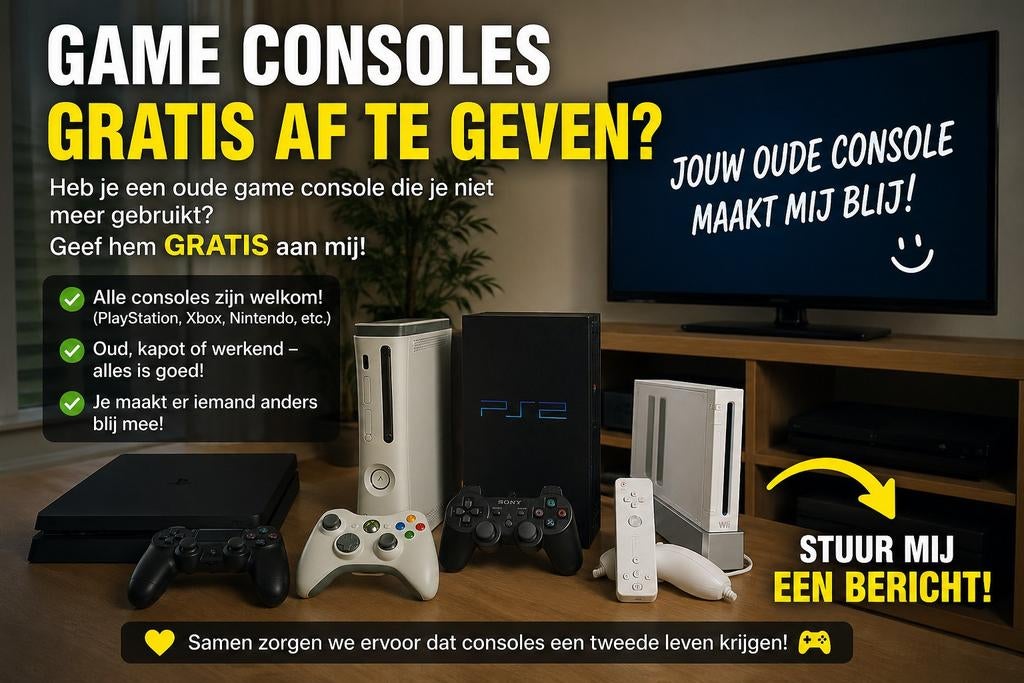 Op zoek naar oude consolen
