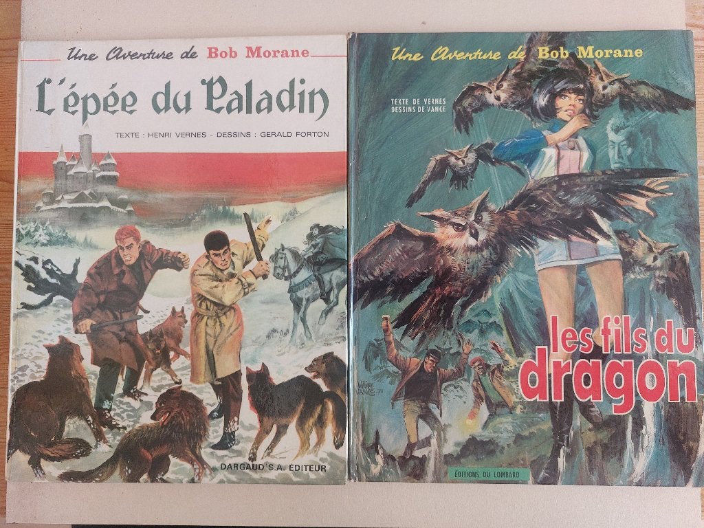 Bob Morane - partie 8 et partie 12, Enlèvement ou Envoi, Comme neuf, Henri vernes, Plusieurs comics