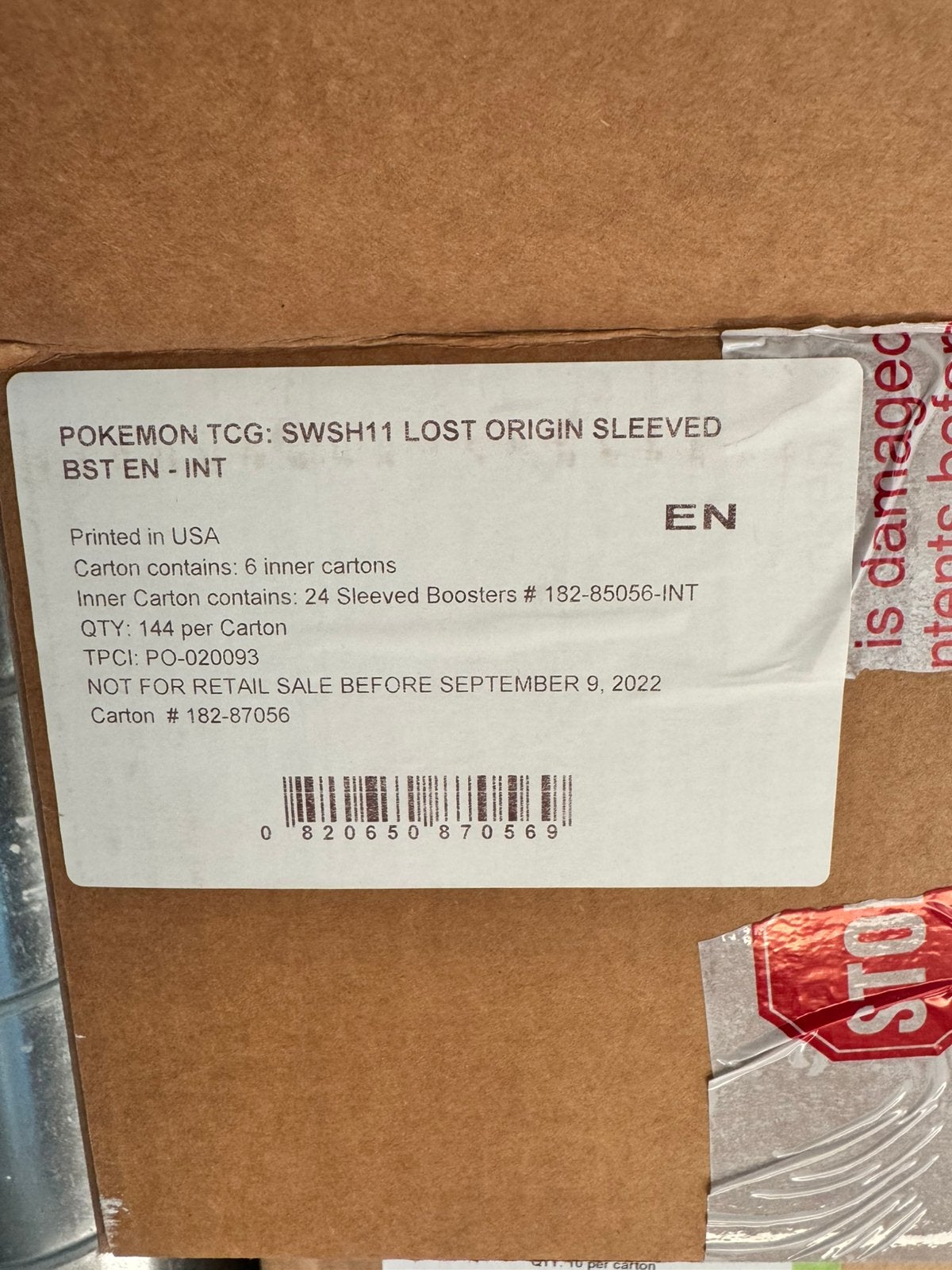 Pokémon Lost Origin Sleeved boosterpack cases, 24 stuks, Hobby en Vrije tijd, Verzamelkaartspellen | Pokémon, Ophalen of Verzenden