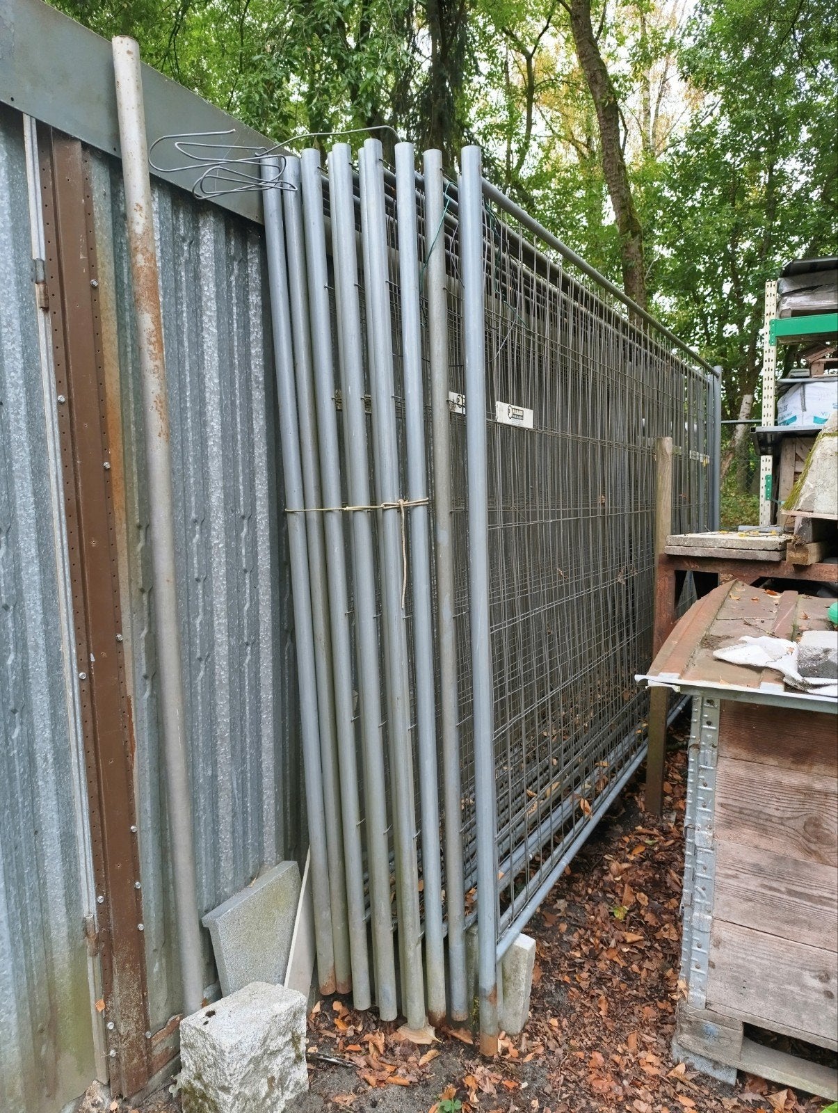 12 Bouwhekken + blokken + haken, Doe-het-zelf en Bouw, Bouwketen en Schaftketen, Ophalen, Gebruikt