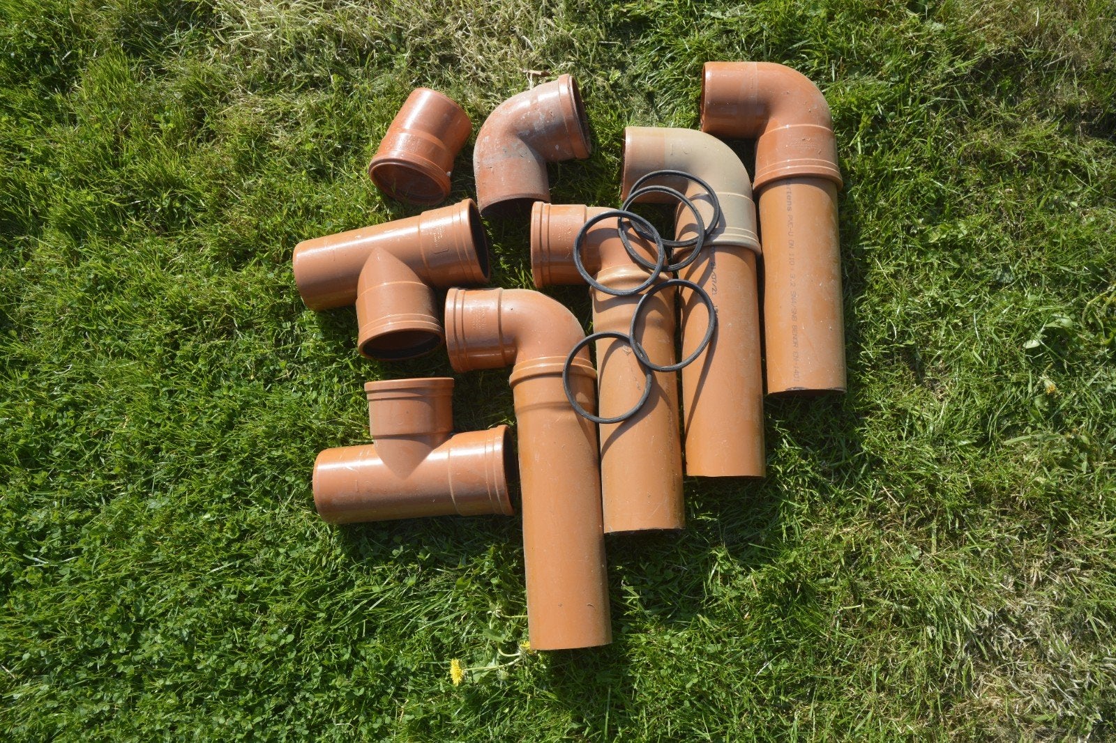 coude pvc pour déchargé 110 de diamètre, Ophalen, Nieuw, PVC, Bochten