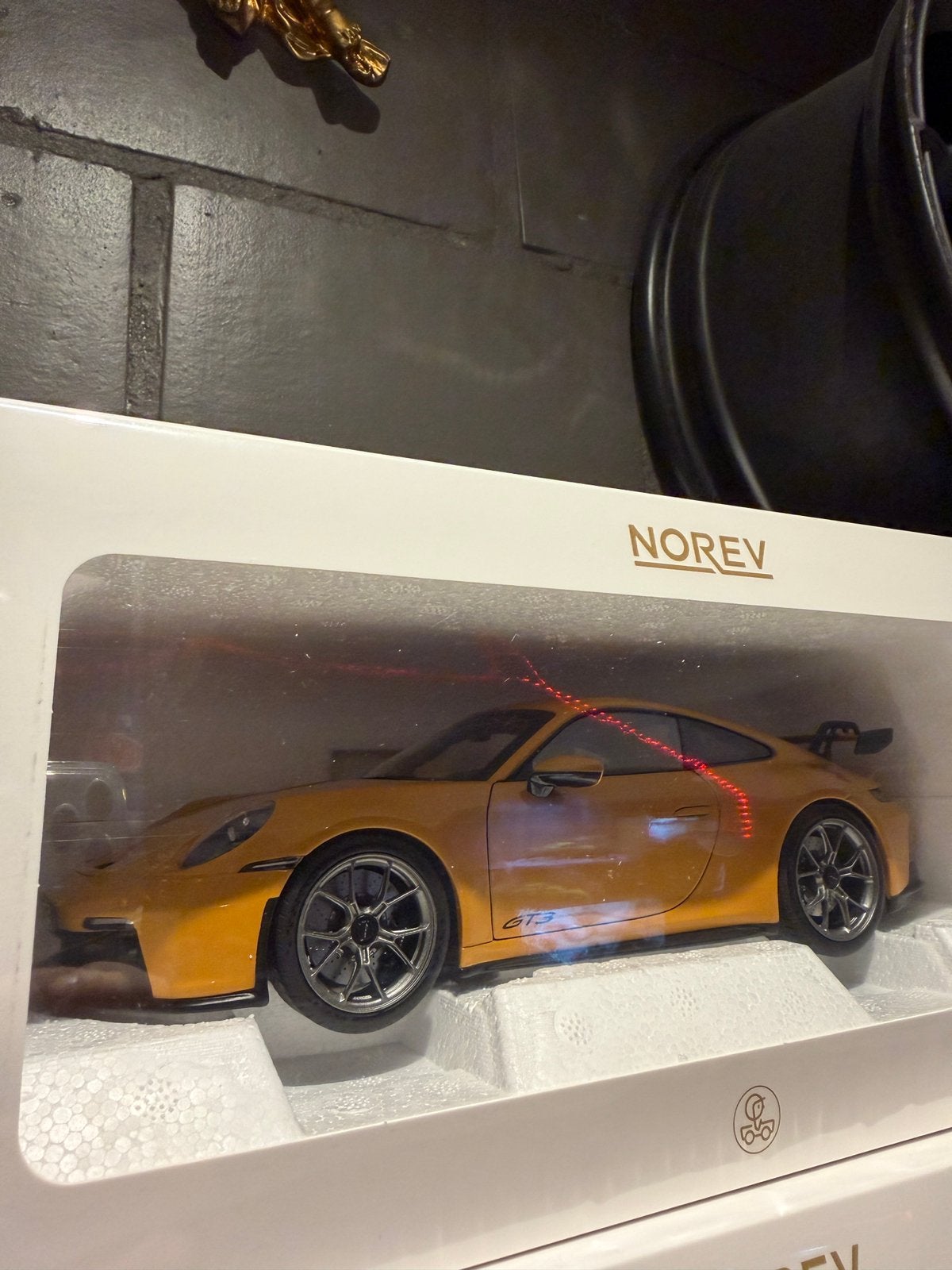 Porsche 911 GT3 bahama yellow, Enlèvement ou Envoi, Comme neuf, Norev