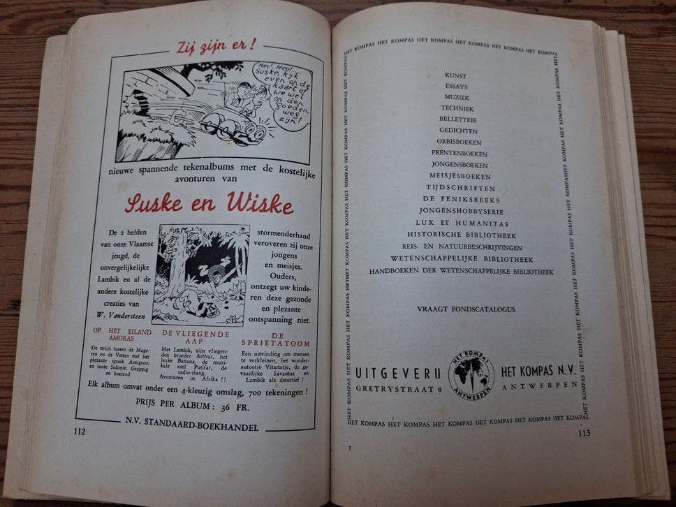 Publicité de suske en wiske 1948, Enlèvement ou Envoi