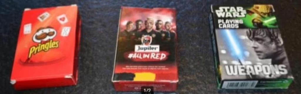 RETRO OUDE KAARTEN RODE DUIVELS, PRINGLES EN STAR WARS, Enlèvement ou Envoi, Autres types