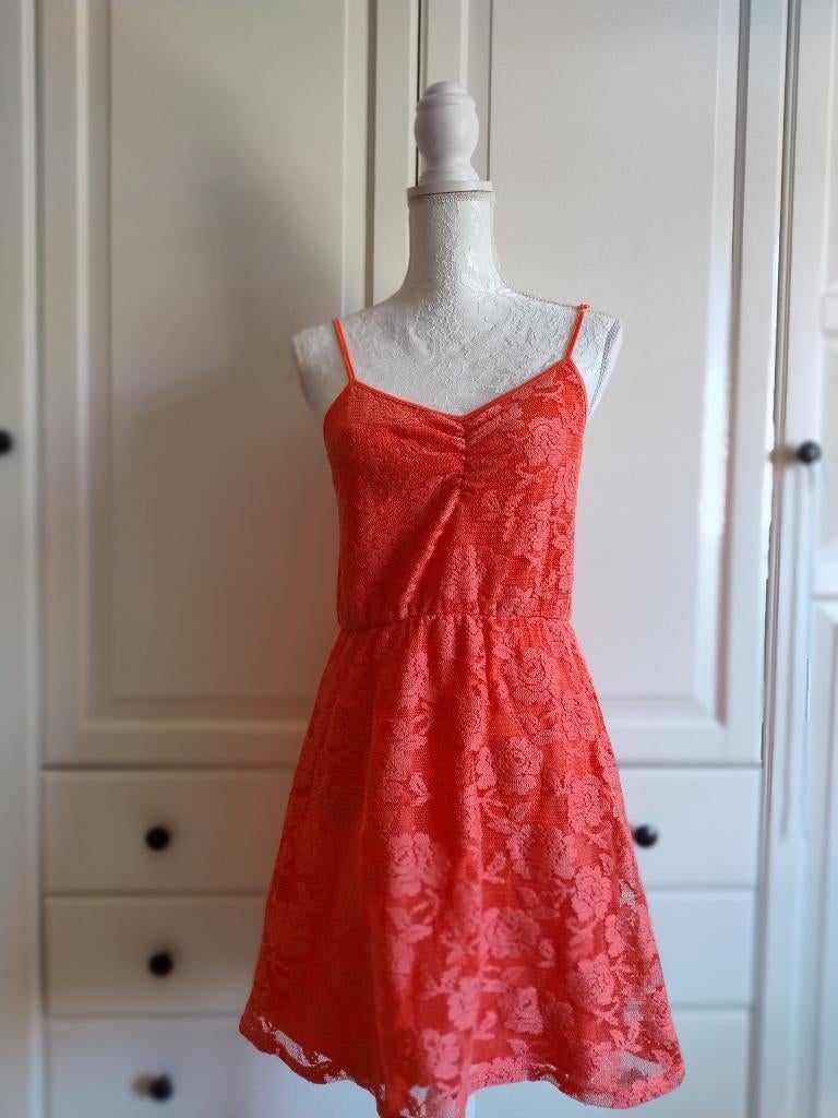 Robe courte orange Gémo m, Taille 38/40 (M), Gemo, Au-dessus du genou, Porté